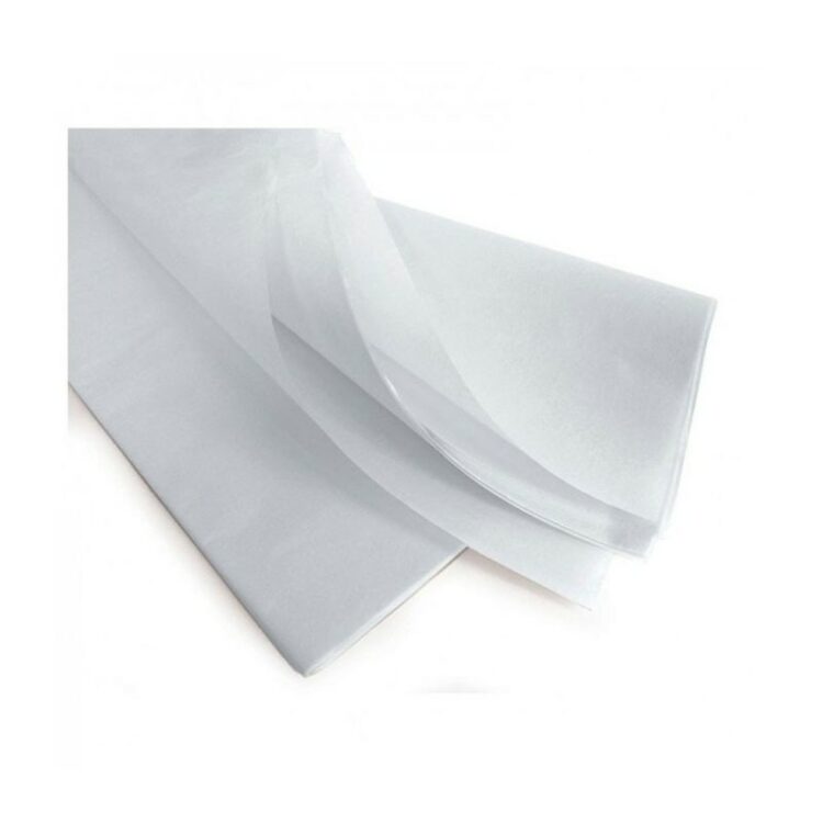 Papier de soie blanc 65x100 cm (Lot de 25 feuilles)